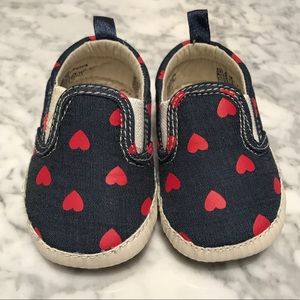 BabyGap Chambray Heart Slip-ons